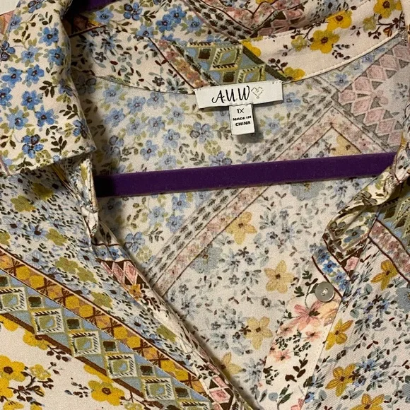 Auw neutrals patchwork dress - Picture 5 of 6